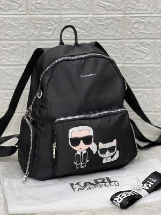 KARL LAGERFELD BAGPACK WITH DUST BAG (BLACK) 9416